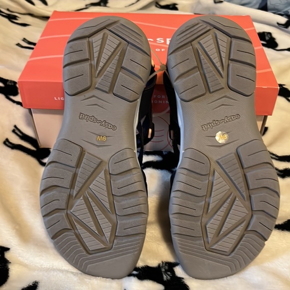 Easy Spirit Size 9 Wide Womens Sandals Waterproof Blue Anatomic Footbed NWOB - Picture 5 of 7